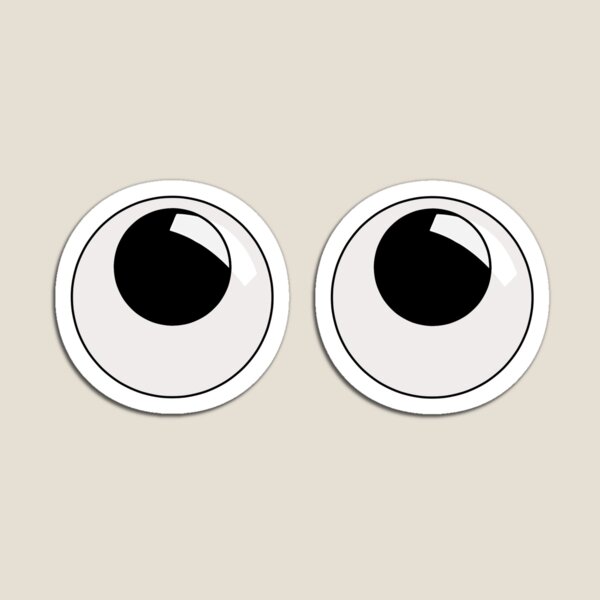 Googly eyes Sticker for Sale by Saanis