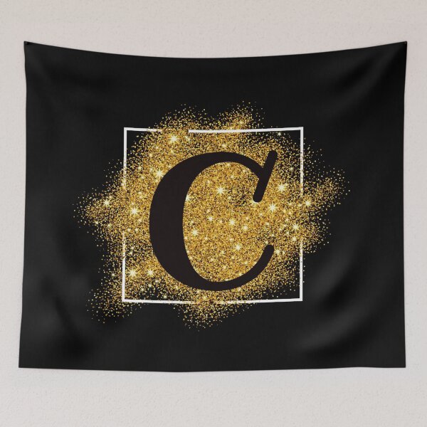Item preview, Letter C Gold Glitter designed and sold by Nesro34.