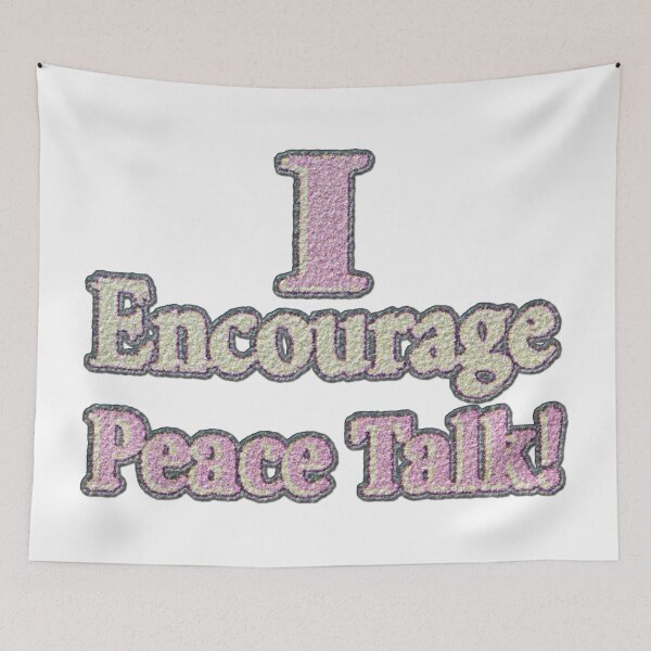 Item preview, Cute Artwork Design About "Peace Talk". Buy Now! designed and sold by Health And Fitness Posts e-Store.