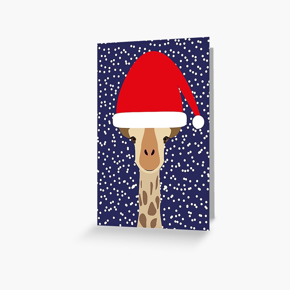 NDVH Christmas Giraffe Greeting Card