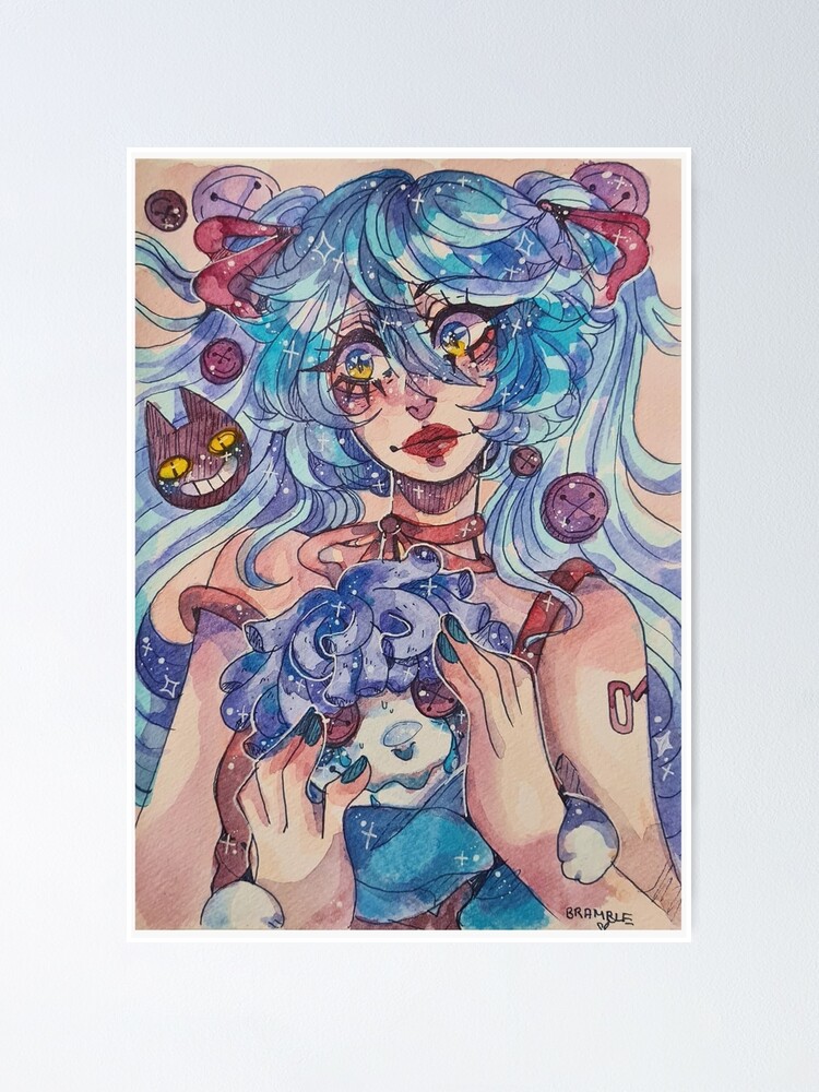 "Hatsune Miku: Watercolor Rotten Girl, Grotesque Romance" Poster for ...