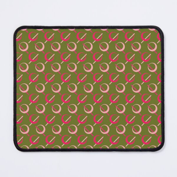 Item preview, Hoop & Stick - Fucsia y rosa sobre verde oliva designed and sold by HappyStudioHS.