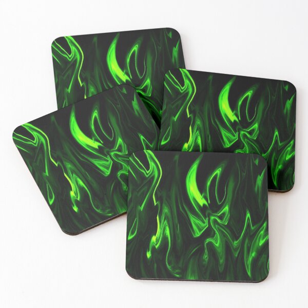 Item preview, Green fire Flames pattern designed and sold by drawing-valley.