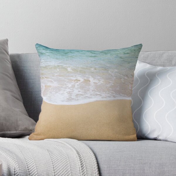 Escape - Coastal Ocean Art Throw Pillow