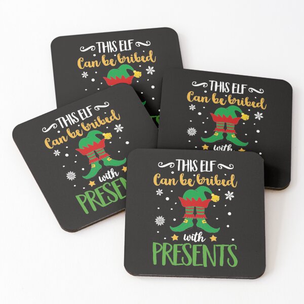 Item preview, This Elf Can be Bribed with Presents Funny Holiday Decorations designed and sold by dbreeze10.