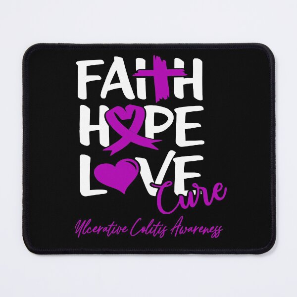 Item preview, Faith Hope Love Cure Ulcerative Colitis Awareness designed and sold by Grooffos.