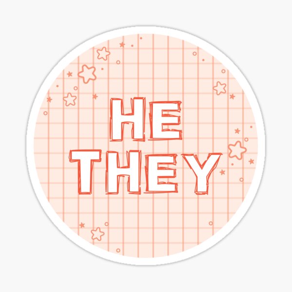 Pink Sketchbook She/They Pronouns  Sticker for Sale by MoonMint