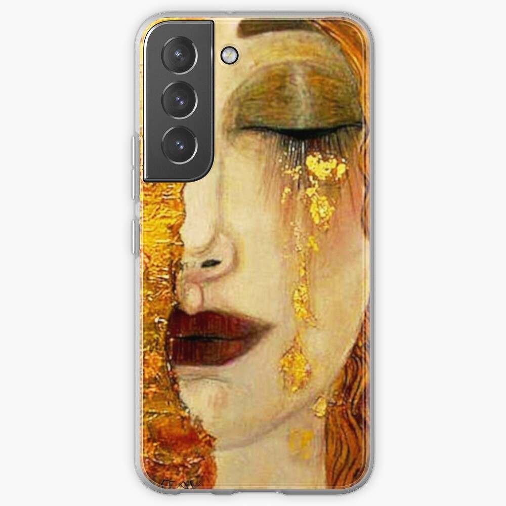 Disover Gustav Klimt | "Freya&apos;s Tears" w/Signature| Women&apos;s Grief Art Nouveau | Samsung Galaxy Phone Case
