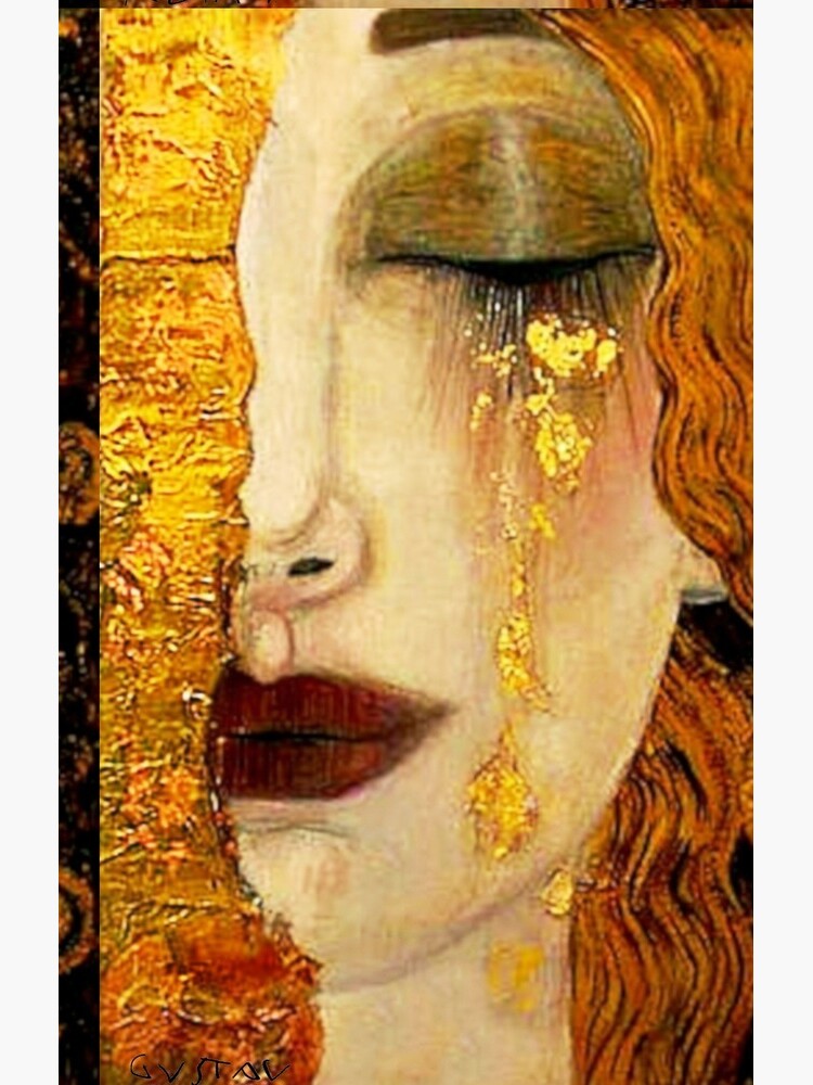 Discover Gustav Klimt | "Freya&apos;s Tears" w/Signature| Women&apos;s Grief Art Nouveau | Samsung Galaxy Phone Case