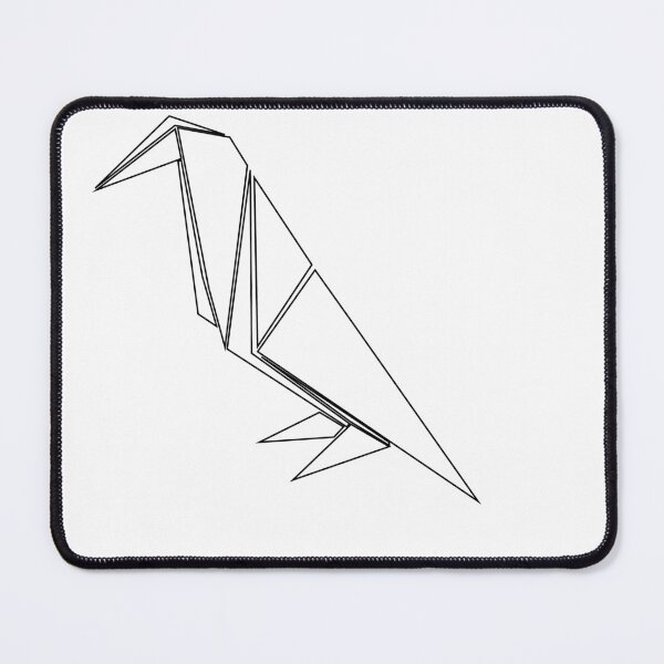 Item preview, Graphic design origami crow black and white t-shirt designed and sold by Mayarart.