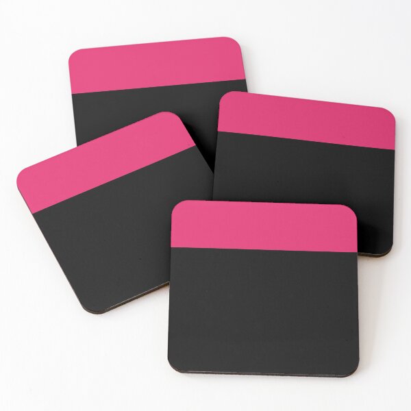 Item preview, Aesthetic Minimalist Pink and Black Color Block designed and sold by NECHSTORE.
