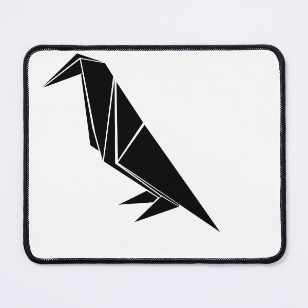 Item preview, Graphic design origami crow black and white t-shirt designed and sold by Mayarart.