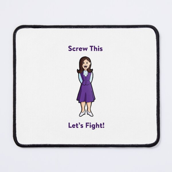 Item preview, Screw This Let's Fight (Janet - The Good Place) designed and sold by GoldenArchelon.