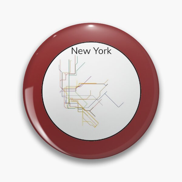 Item preview, New York subway minimalist map designed and sold by FethiC.