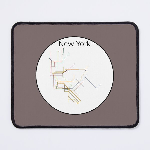 Item preview, New York subway minimalist map designed and sold by FethiC.