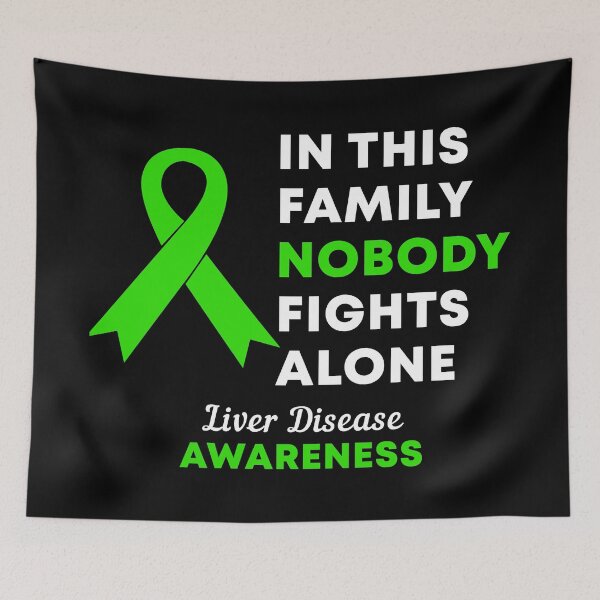 Item preview, In This Family Nobody Fights Alone Liver Disease Awareness designed and sold by Color-Sparkle.