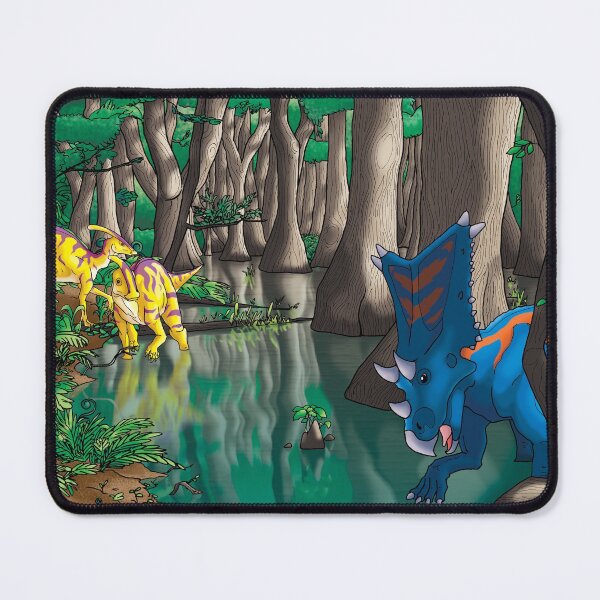 Item preview, Dinosaur Swamp - Chasmosaurus and Parasaurolophus designed and sold by GoldenArchelon.