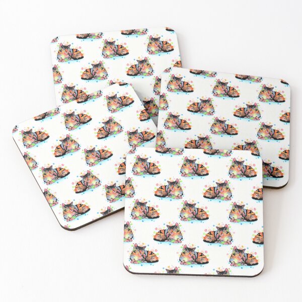 Item preview, Multicolor Cat 648 Pattern designed and sold by artbylucie.