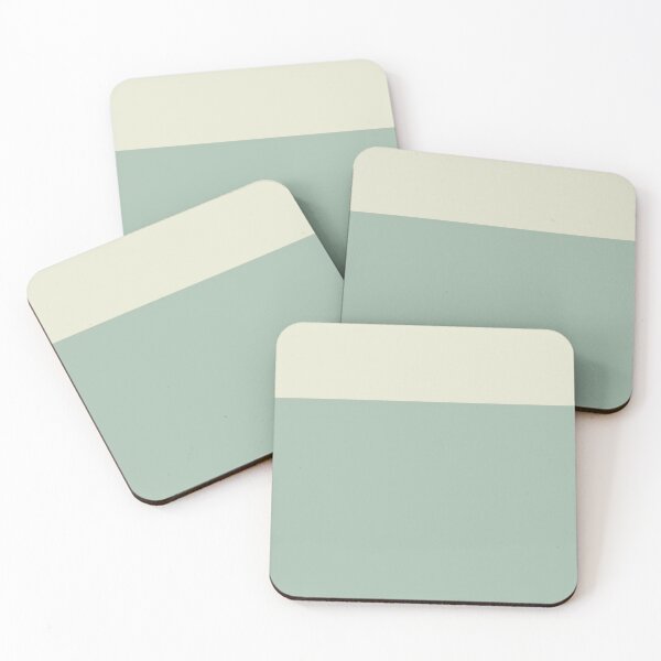 Item preview, A Beautiful Light Olive and Light Teal Color Block designed and sold by NECHSTORE.