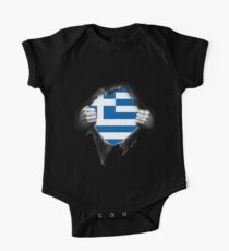 Greece Flag. Proud Greek One Piece - Short Sleeve