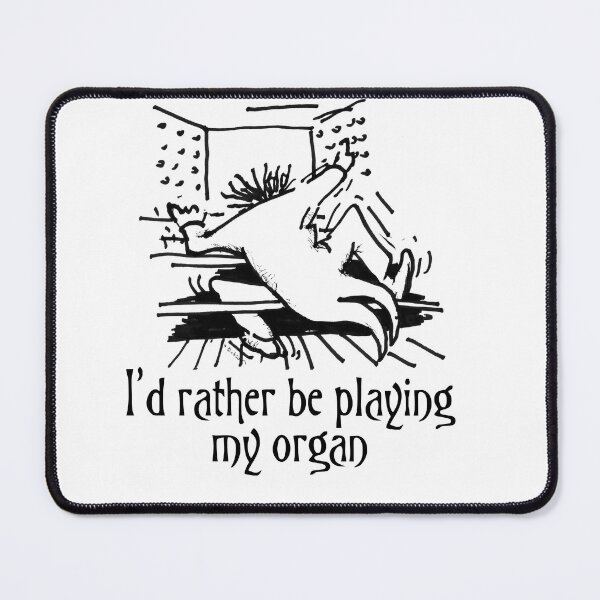 Item preview, Funny cartoon of organist designed and sold by Jenny Setchell.