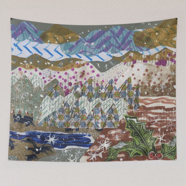 Item preview, Winter Landscape Collage designed and sold by LymphomaLass.