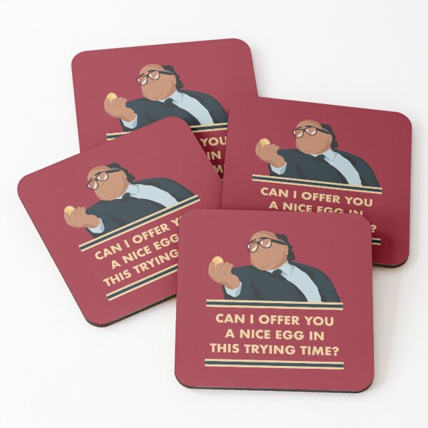 Item preview, Can I offer you a nice egg in this trying time? - Frank quote designed and sold by UnhelpfulWaffle.