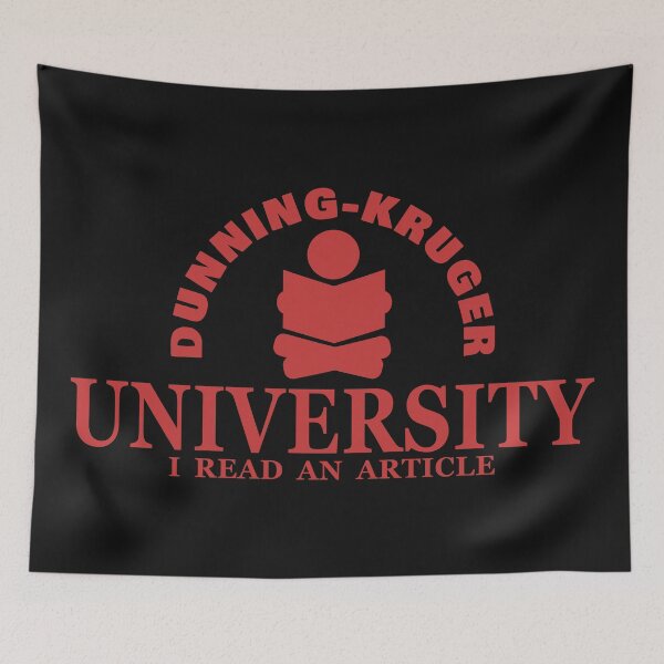 Item preview, Funny - Dunning-Kruger University designed and sold by jdtees.