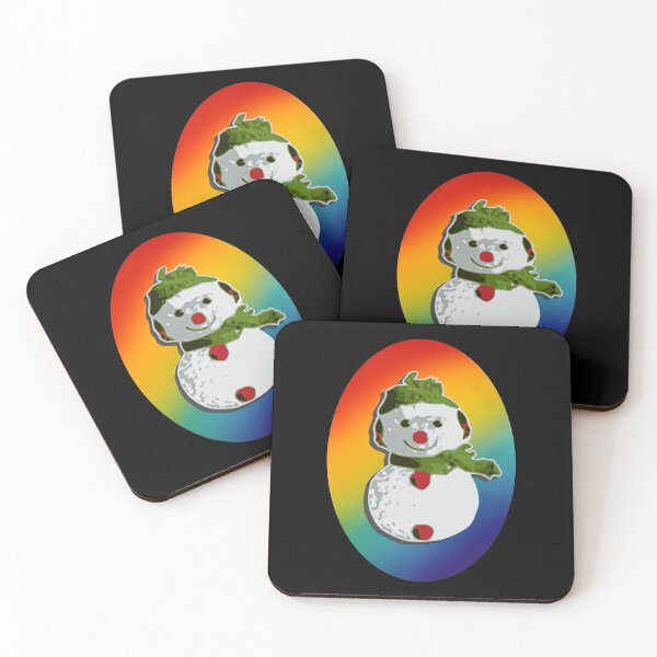 Item preview, Pride Rainbow Snowman Holiday Outdoor Winter Fun designed and sold by MOP-tees.