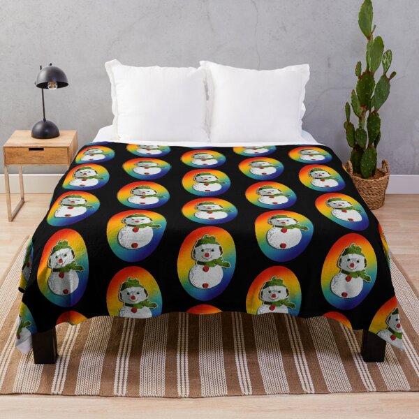 Item preview, Pride Rainbow Snowman Holiday Outdoor Winter Fun designed and sold by MOP-tees.
