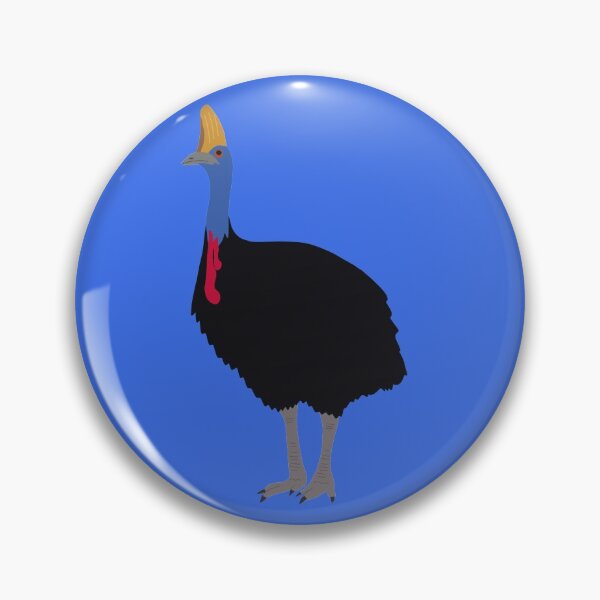 Item preview, Australian Cassowary on Blue designed and sold by Digitaldingo.