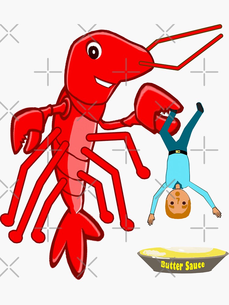 "Lobster Dinner" Sticker for Sale by janraydesigns Redbubble