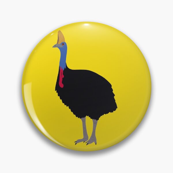 Item preview, Australian Cassowary on Yellow designed and sold by Digitaldingo.