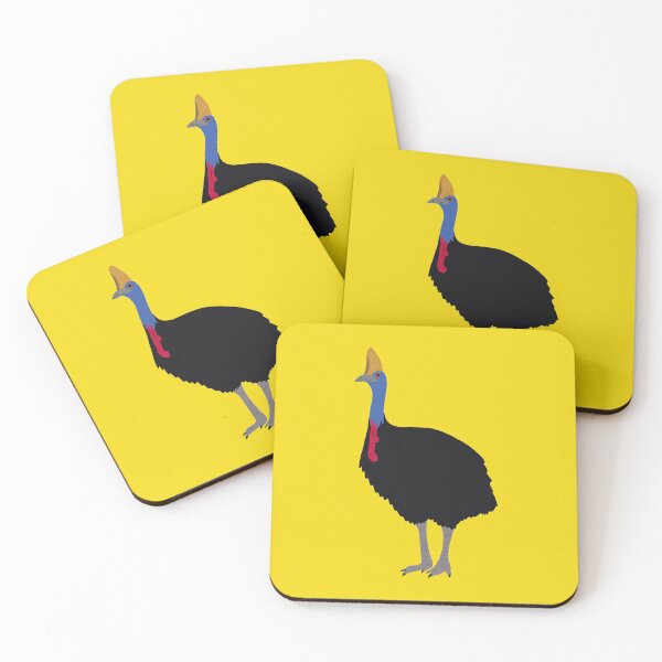 Item preview, Australian Cassowary on Yellow designed and sold by Digitaldingo.