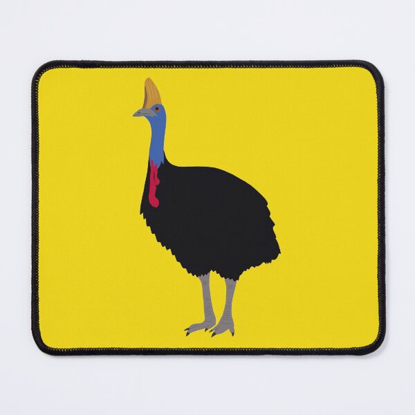 Item preview, Australian Cassowary on Yellow designed and sold by Digitaldingo.