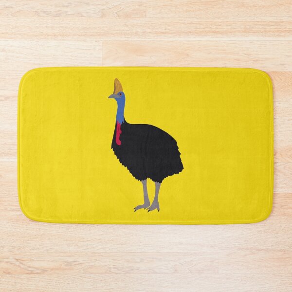 Item preview, Australian Cassowary on Yellow designed and sold by Digitaldingo.