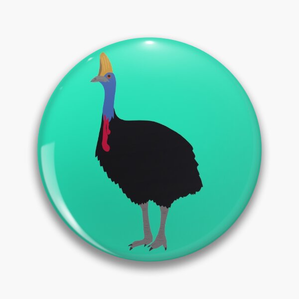 Item preview, Australian Cassowary on Aqua designed and sold by Digitaldingo.