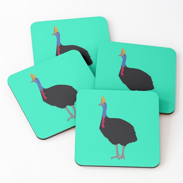 Item preview, Australian Cassowary on Aqua designed and sold by Digitaldingo.