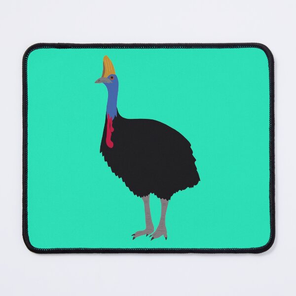 Item preview, Australian Cassowary on Aqua designed and sold by Digitaldingo.