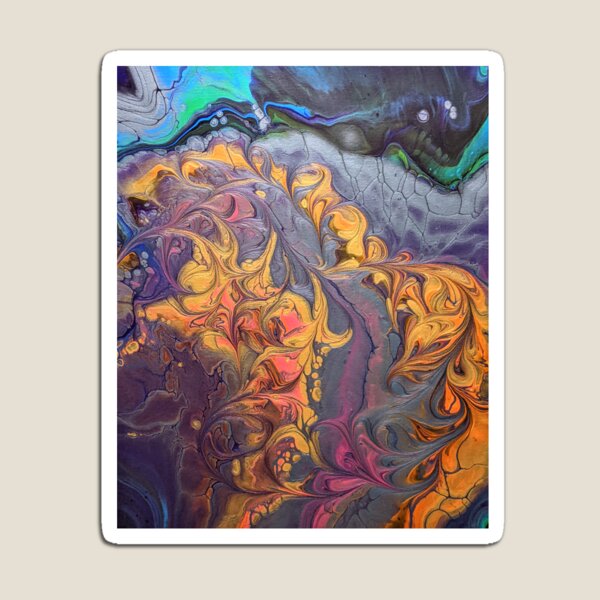 Item preview, Swirled Gold and Neon Galaxy designed and sold by ArtbyConnor.