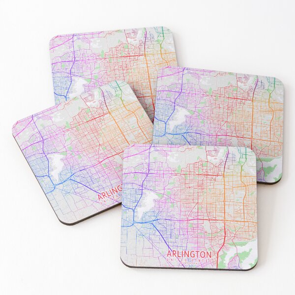 Item preview, Arlington City Map of Texas, USA - Colorful designed and sold by deMAP.