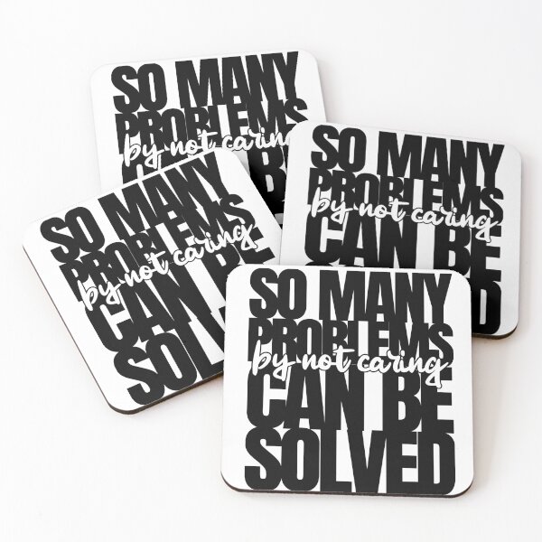 Item preview, So Many Problems Can Be Solved By Not Caring (BLACK) designed and sold by CRHPOD20.