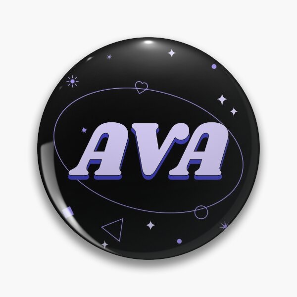 Item preview, Ava is my name purple custom personalized design designed and sold by CreatedbyJR.