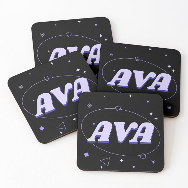 Item preview, Ava is my name purple custom personalized design designed and sold by CreatedbyJR.