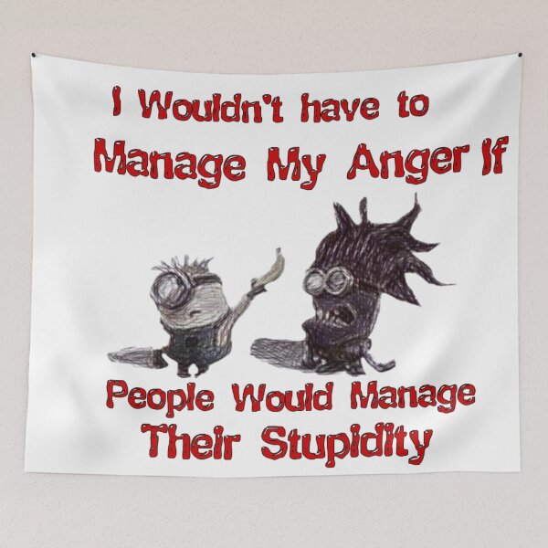 Item preview, Minion Anger Management designed and sold by WillowsWardrobe.
