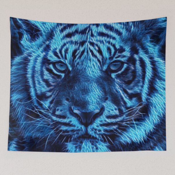 Item preview, Face of blue lion designed and sold by Rejcharms.