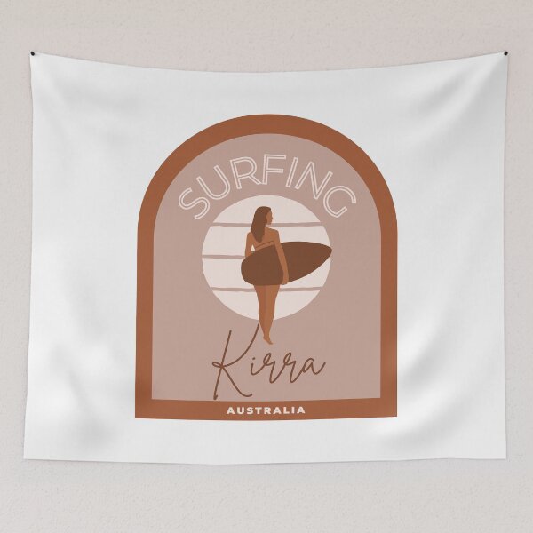 Item preview, Surfing Kirra Australia designed and sold by Zaprinda.