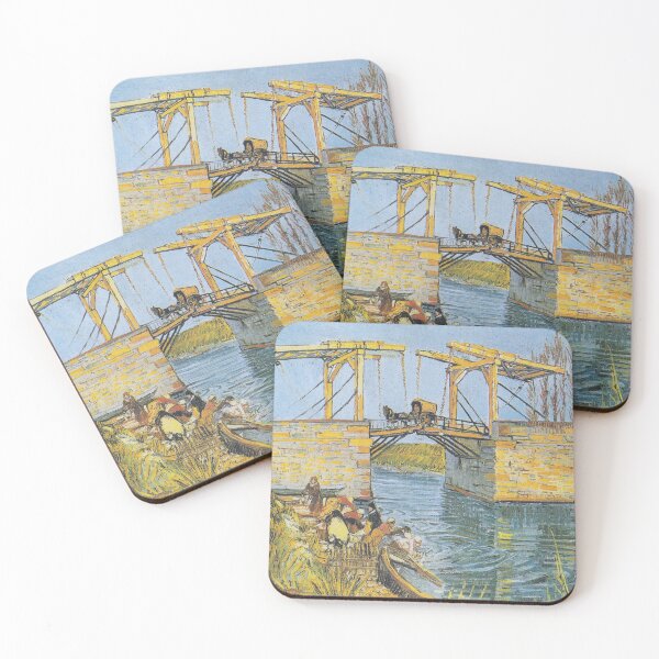 Item preview, The Langlois Bridge at Arles with Women Washing designed and sold by amonarte.
