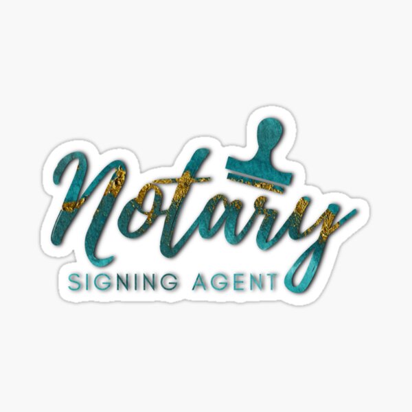 Item preview, Notary Signing Agent | Turquoise & Gold designed and sold by PeakdPerfection.