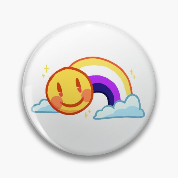 Item preview, Smiley Rainbow: Non-binary Flag designed and sold by endertism.
